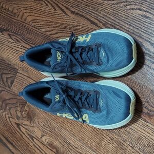 Hoka Blue and Yellow Men's Sneakers